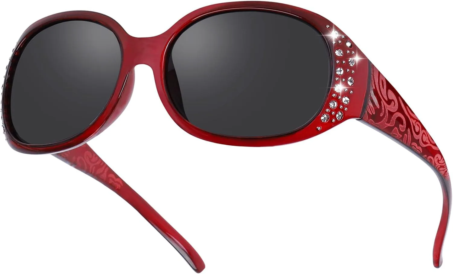 Женские поляризованные солнцезащитные очки HAOLOTA, солнцезащитные очки с оправой, украшенные стразами, с защитой от УФ-излучения UV400, A09 Wine Red Frame Grey Lens
Женские поляризованные солнцезащитные очки HAOLOTA, солнцезащитные очки с оправой, украшенные стразами, с защитой от УФ-излучения UV400, A09 Wine Red Frame Grey Lens