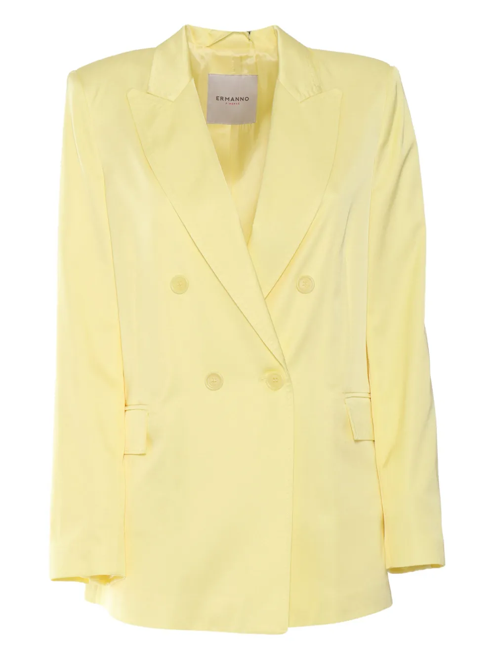 Двубортный пиджак с заостренными лацканами ERMANNO FIRENZE, желтый
Двубортный пиджак с заостренными лацканами ERMANNO FIRENZE, желтый