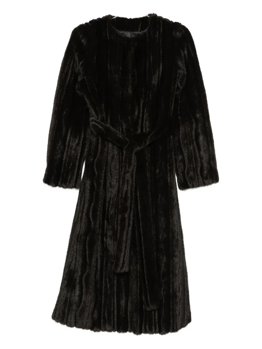 Пальто из искусственного меха с поясом Thelaurent, черный
Пальто из искусственного меха с поясом Thelaurent, черный