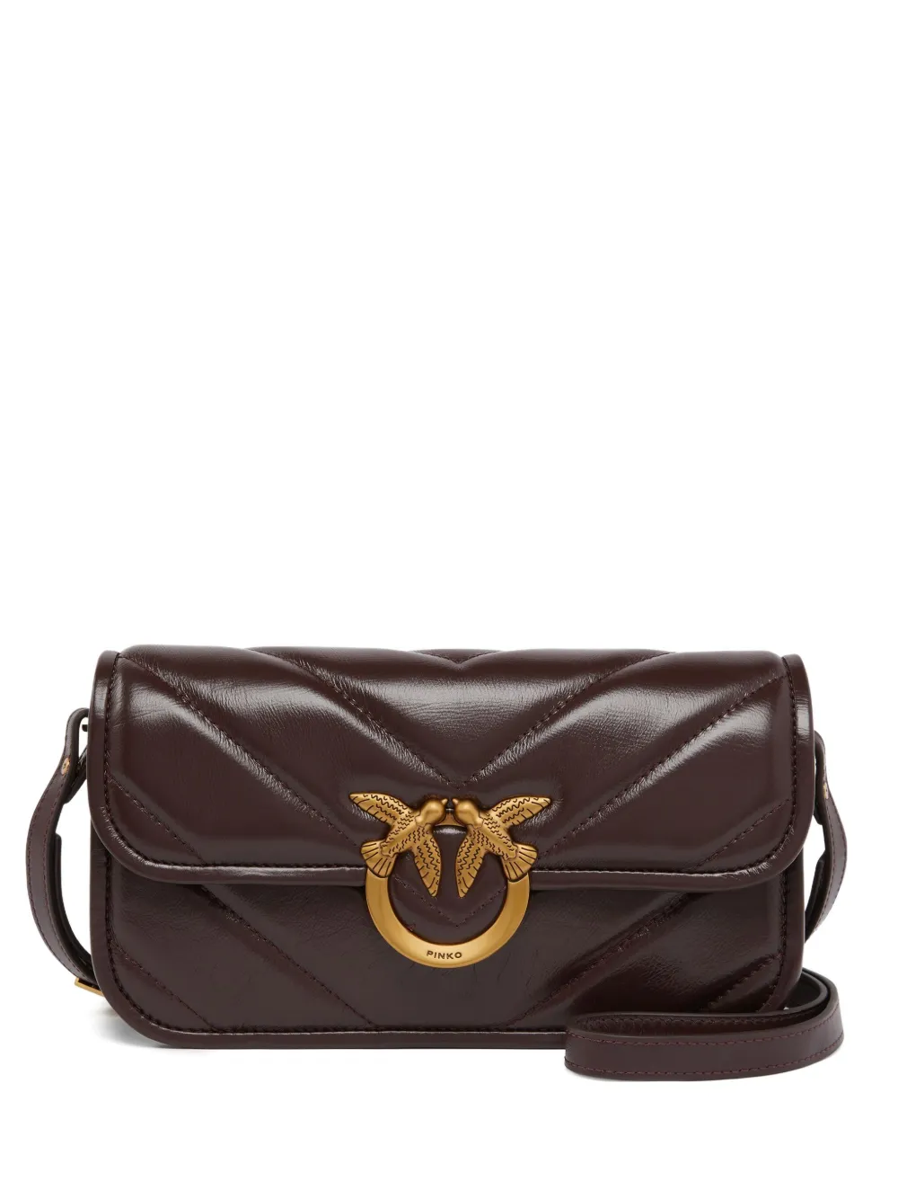 Стеганая сумка через плечо Pinko, коричневый
Стеганая сумка через плечо Pinko, коричневый