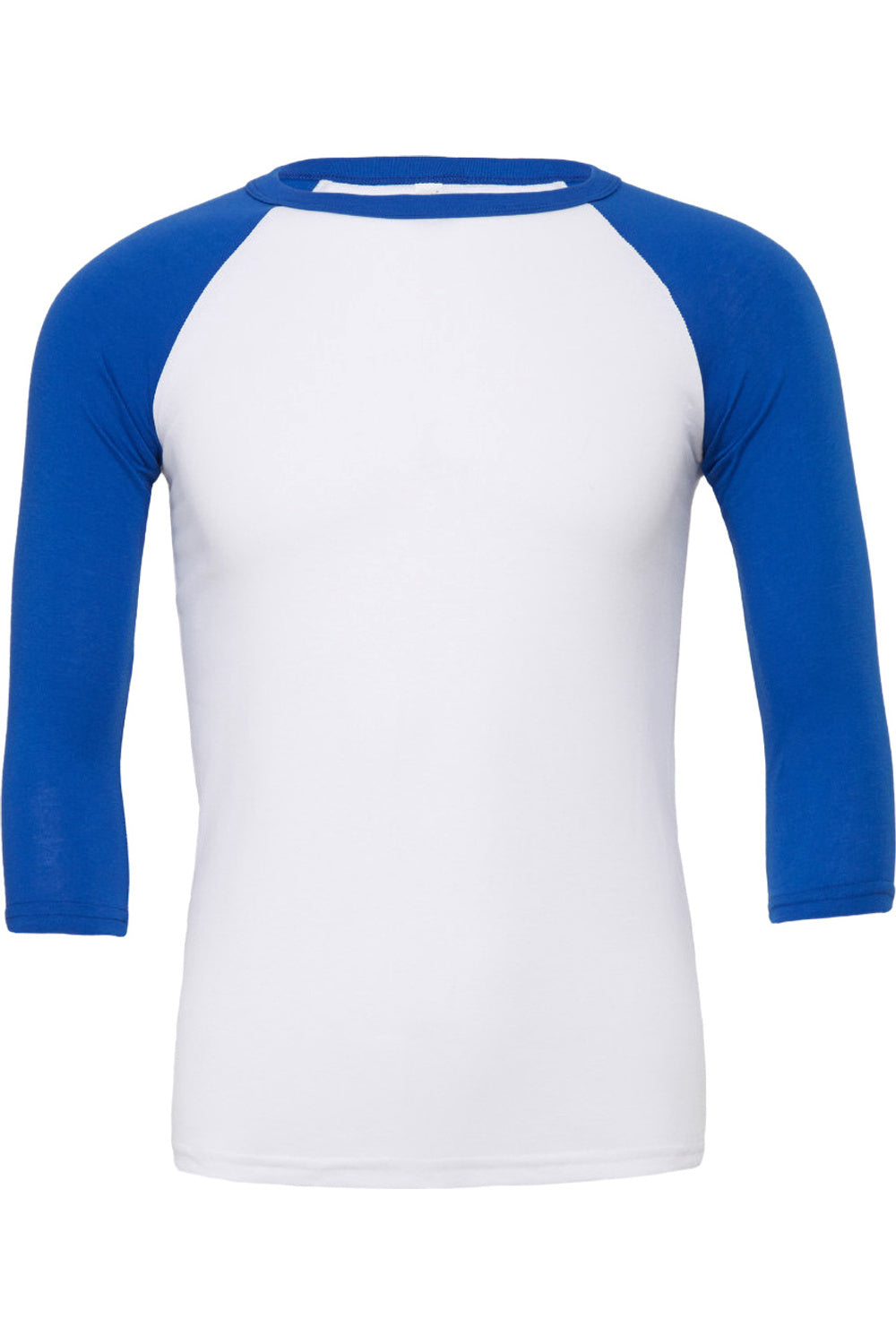 Мужская бейсбольная футболка с рукавом 3/4 из холста BELLA + CANVAS, цвет white/true royal
Мужская бейсбольная футболка с рукавом 3/4 из холста BELLA + CANVAS, цвет white/true royal
