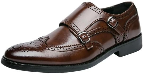 Мужские кожаные туфли, повседневные деловые оксфорды, монки с пряжками, для вождения, комфорта, прогулок, вечеринок, свадеб Zestrelax, коричневый
Мужские кожаные туфли, повседневные деловые оксфорды, монки с пряжками, для вождения, комфорта, прогулок, вечеринок, свадеб Zestrelax, коричневый