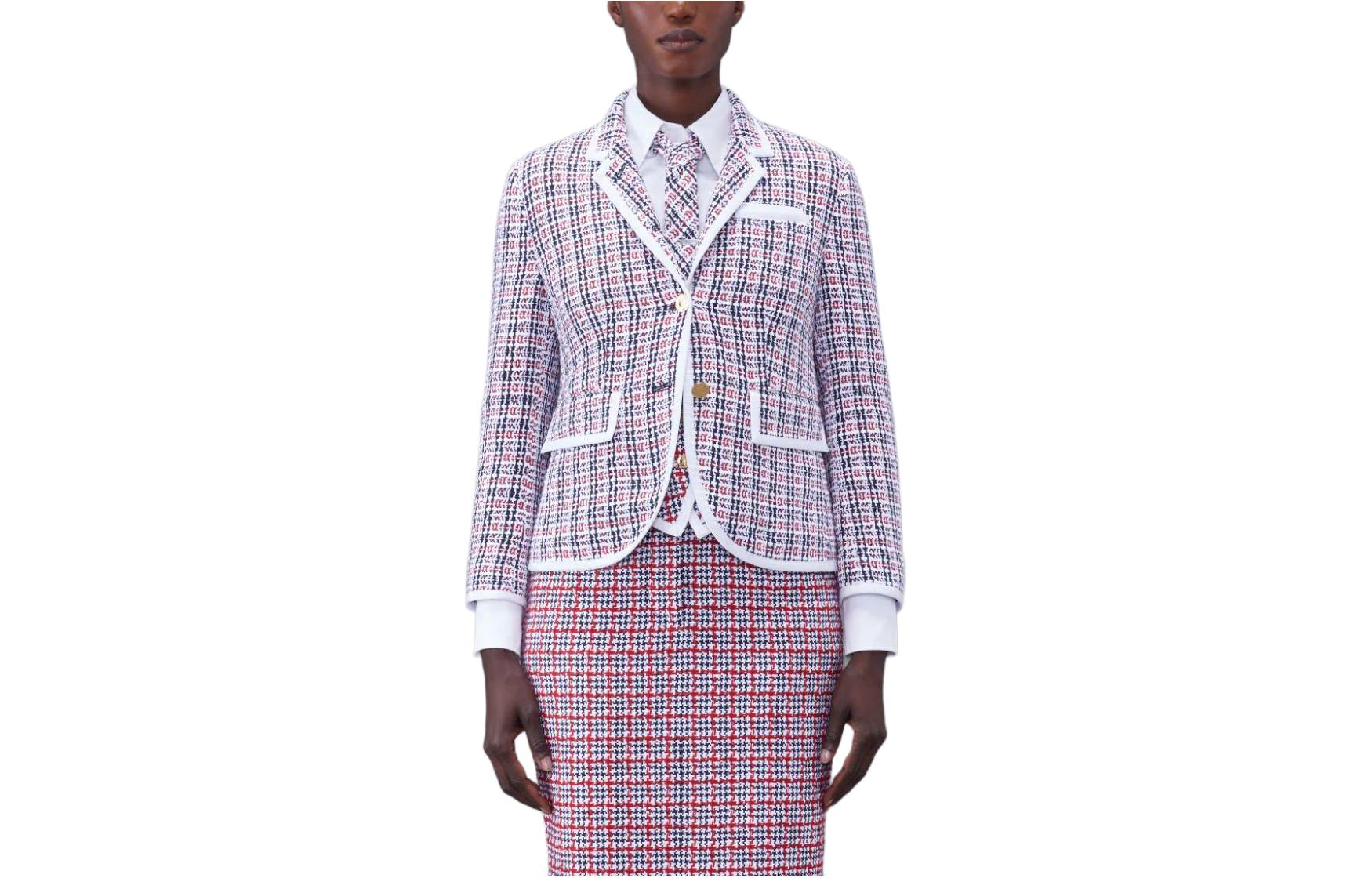 Куртка Check Pattern Buttoned Tweed Jacket THOM BROWNE, мультиколор
Куртка Check Pattern Buttoned Tweed Jacket THOM BROWNE, мультиколор