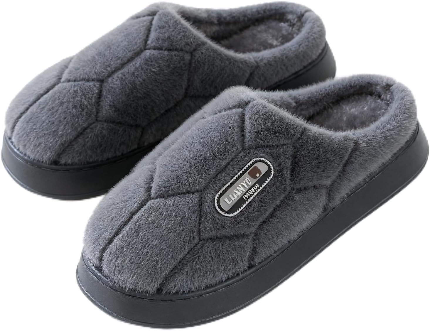 Домашние тапочки для мужчин, теплые плюшевые, широкой посадки, мягкие, с эффектом памяти, большого размера, для спальни, с противоскользящей подошвой, для дома и улицы, размеры 7-16 Zickyo, темно-серый
Домашние тапочки для мужчин, теплые плюшевые, широкой посадки, мягкие, с эффектом памяти, большого размера, для спальни, с противоскользящей подошвой, для дома и улицы, размеры 7-16 Zickyo, темно-серый