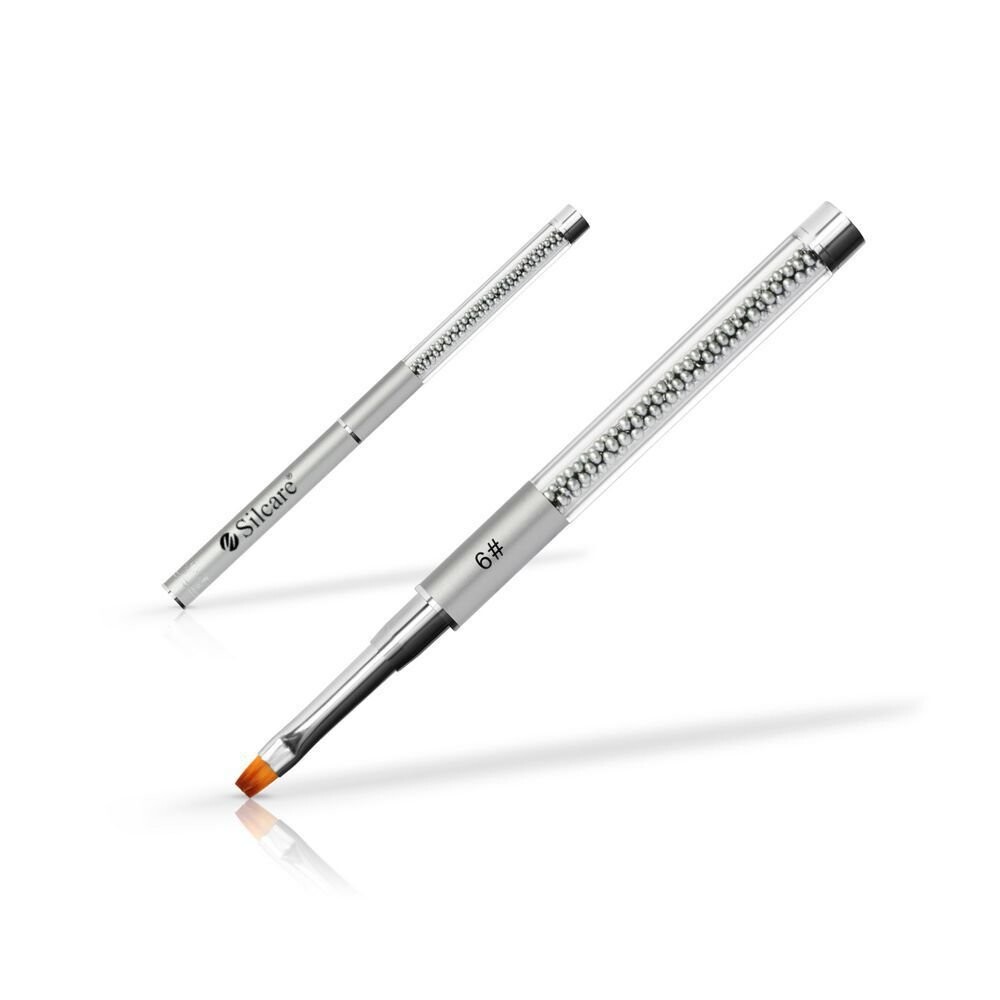 Кисть для геля Silcare с жемчугом 6# серебро
Кисть для геля Silcare с жемчугом 6# серебро