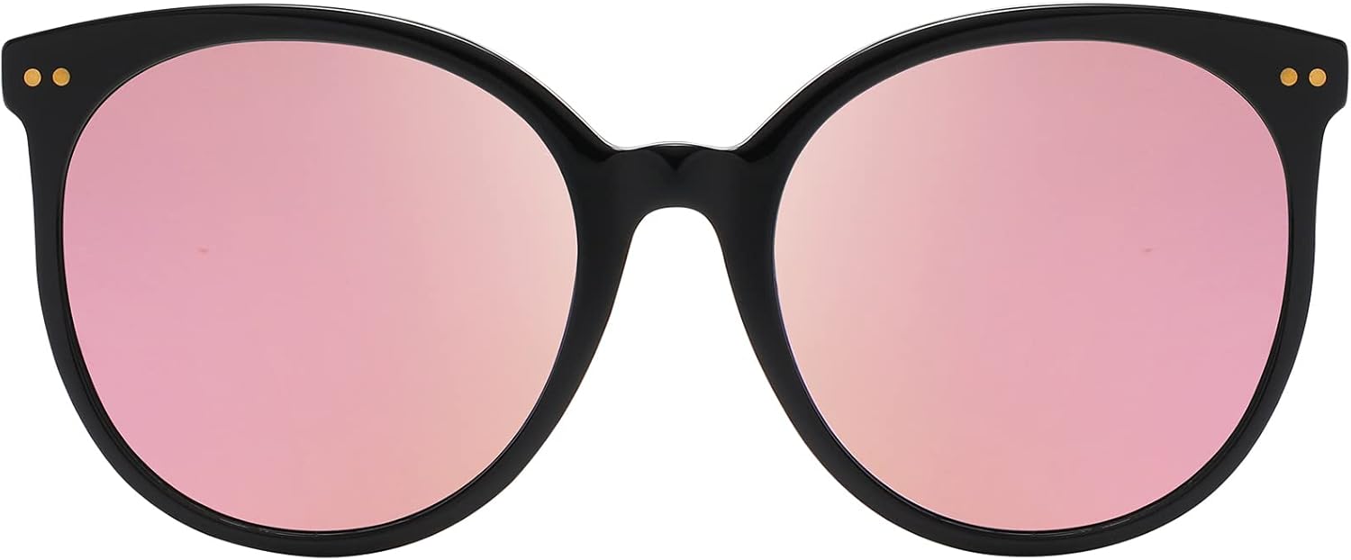 Женские солнцезащитные очки DUCO Oversized Polarized Sunglasses Trendy Mirrored Shades Retro Round Vintage Light Weight UV400 Sun Glasses W016, 28-black Frame Revo Pink Lens
Женские солнцезащитные очки DUCO Oversized Polarized Sunglasses Trendy Mirrored Shades Retro Round Vintage Light Weight UV400 Sun Glasses W016, 28-black Frame Revo Pink Lens