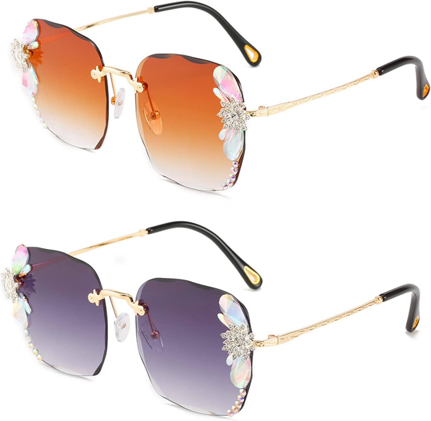 Солнцезащитные очки COTIA Classic Rimless Sunglasses Women с металлической оправой и линзами с алмазной огранкой, женские солнцезащитные очки для пляжа и лета, Tea&grey
Солнцезащитные очки COTIA Classic Rimless Sunglasses Women с металлической оправой и линзами с алмазной огранкой, женские солнцезащитные очки для пляжа и лета, Tea&grey