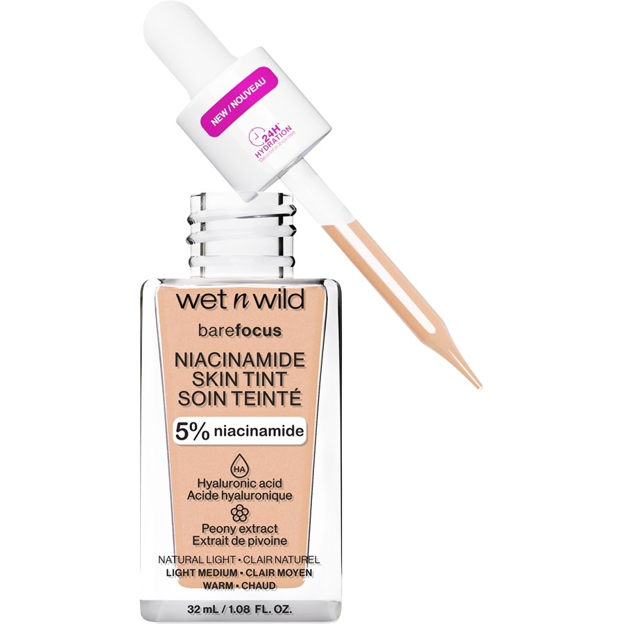 Тональная основа wet n wild Bare Focus Niacinamide Skin Tint, Light / 32 ml 
Тональная основа wet n wild Bare Focus Niacinamide Skin Tint, Light / 32 ml