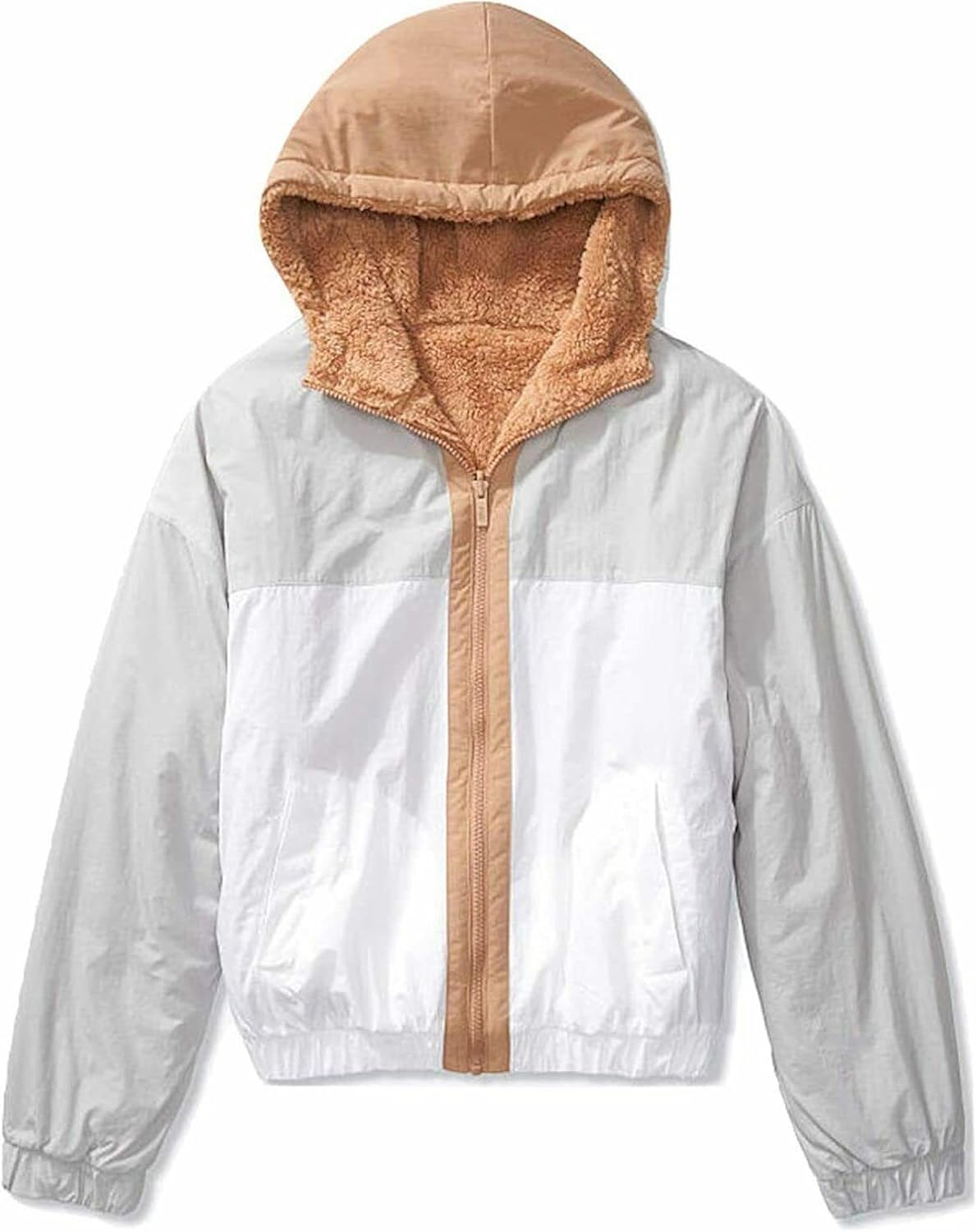 Victoria's Secret Pink Reversible Teddy Jacket Multi Color New, Tan/White
Victoria's Secret Pink Reversible Teddy Jacket Multi Color New, Tan/White