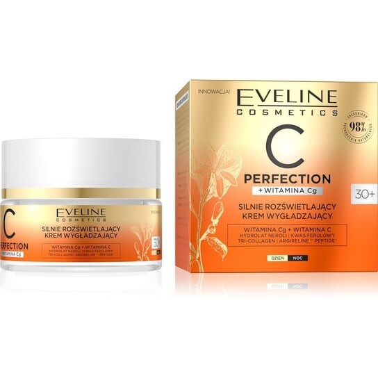 Сильно осветляющий разглаживающий крем 30+ для дня и ночи 50мл Eveline Cosmetics C Perfection
Сильно осветляющий разглаживающий крем 30+ для дня и ночи 50мл Eveline Cosmetics C Perfection