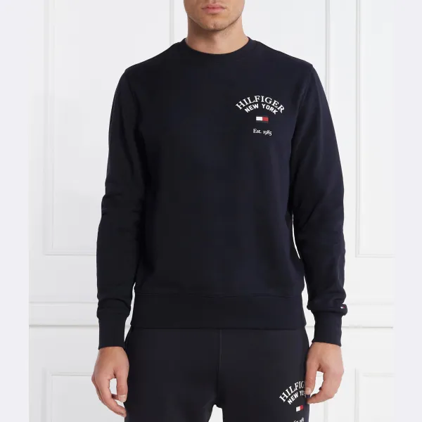 Толстовка прямого кроя WCC Arched Varsity Varsity Tommy Hilfiger, синий 
Толстовка прямого кроя WCC Arched Varsity Varsity Tommy Hilfiger, синий