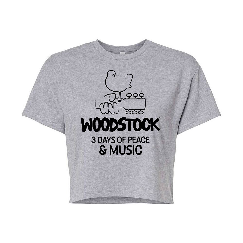 Укороченная футболка Woodstock 3 Days of Peace для юниоров Licensed Character, серый
Укороченная футболка Woodstock 3 Days of Peace для юниоров Licensed Character, серый