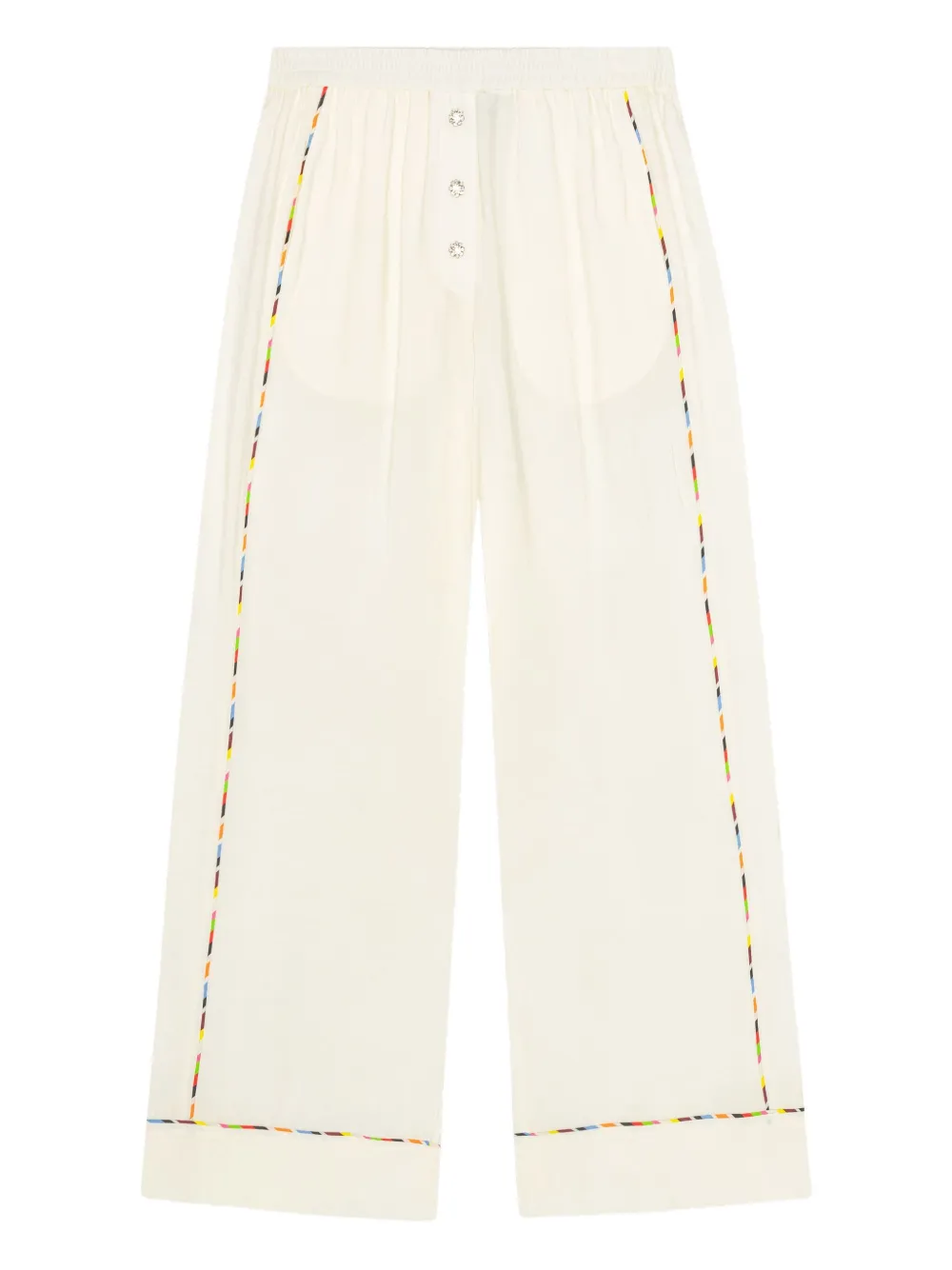 Брюки с кулиской и вышивкой GANNI, нейтральный
Брюки с кулиской и вышивкой GANNI, нейтральный