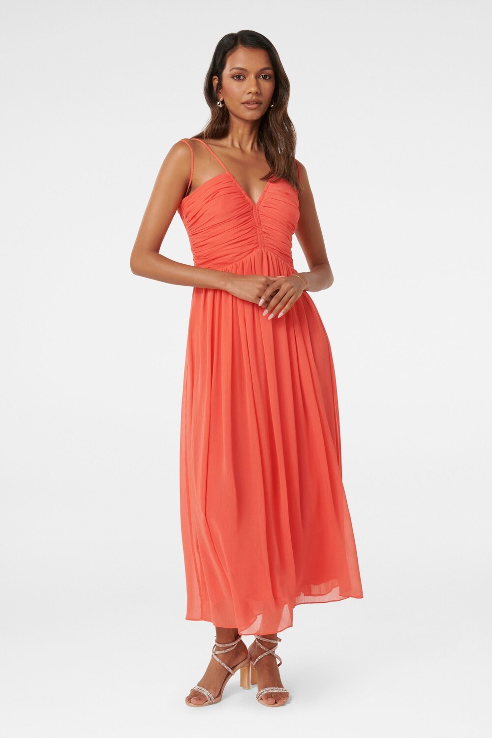 Платье макси Nakita Petite со сборками и лифом Forever New, розовый
Платье макси Nakita Petite со сборками и лифом Forever New, розовый