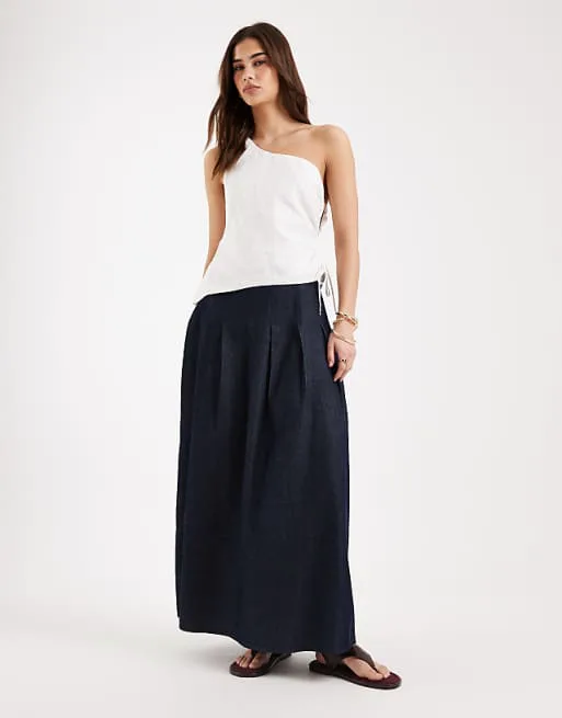 Джинсовая юбка-макси Pieces темно-синего цвета индиго
Джинсовая юбка-макси Pieces темно-синего цвета индиго