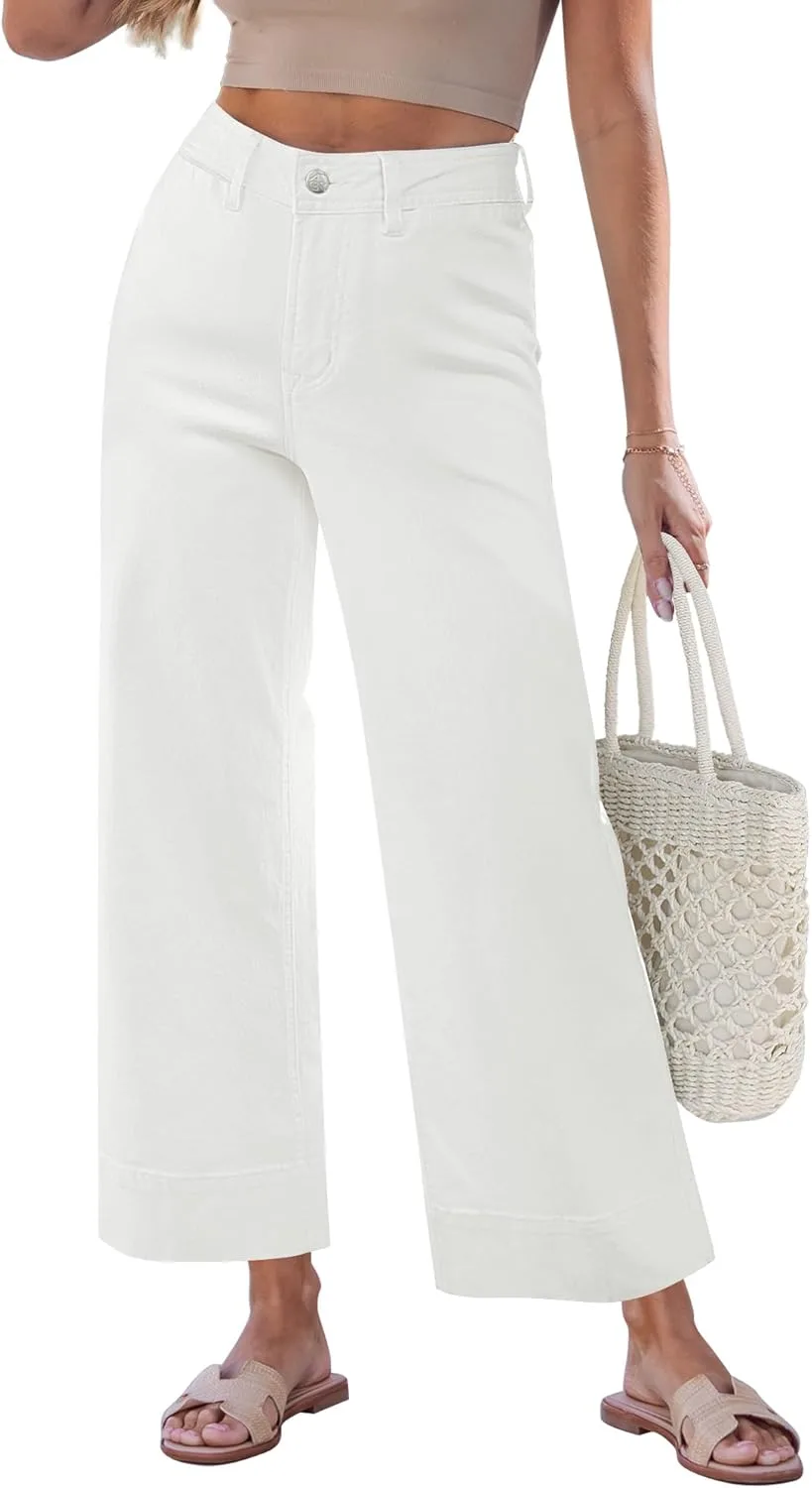 GRAPENT джинсы Wide Leg для женщин укороченные High Waisted с Welt Pocket
GRAPENT джинсы Wide Leg для женщин укороченные High Waisted с Welt Pocket