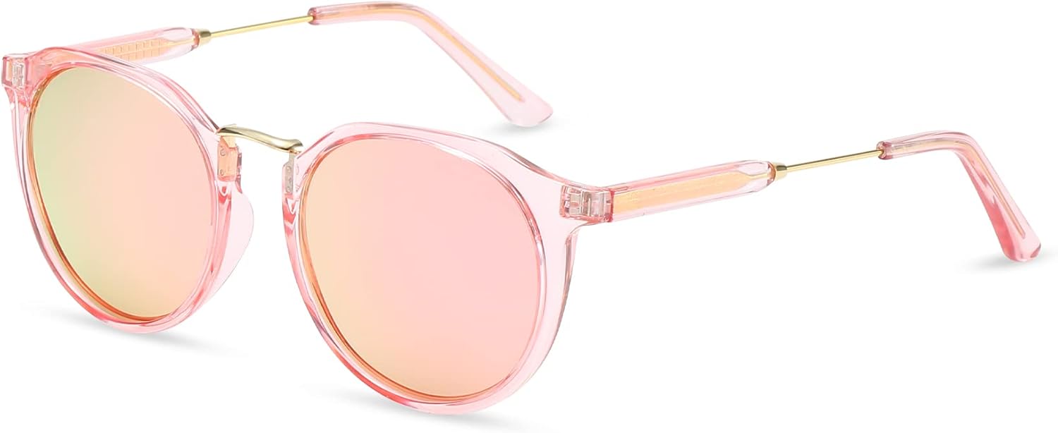 Поляризованные солнцезащитные очки ZENOTTIC в винтажном классическом стиле, круглые, ретро, с защитой от УФ-излучения UV400 и металлической оправой, для мужчин и женщин, Pink
Поляризованные солнцезащитные очки ZENOTTIC в винтажном классическом стиле, круглые, ретро, с защитой от УФ-излучения UV400 и металлической оправой, для мужчин и женщин, Pink