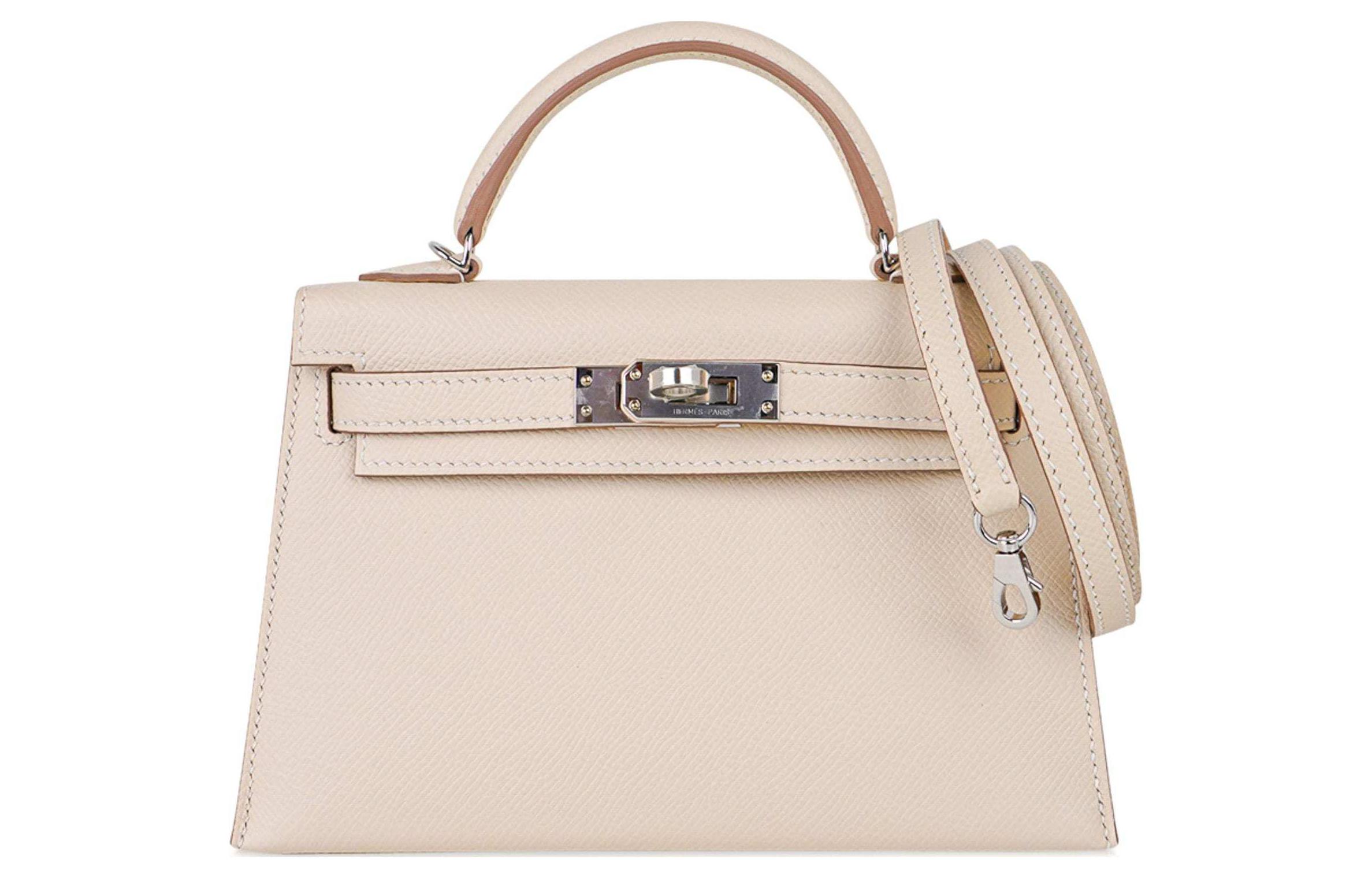 HERMES Мини Kelly Epsom кожаная сумка Kelly плечевая сумка кросс-боди женская 10 Craie Milkshake White
HERMES Мини Kelly Epsom кожаная сумка Kelly плечевая сумка кросс-боди женская 10 Craie Milkshake White