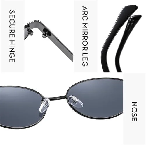 Солнцезащитные очки в стиле ретро-панк овальной формы для женщин и мужчин, винтажные, в маленькой металлической оправе, с защитой от УФ-излучения UV400 MTZJH, 5
Солнцезащитные очки в стиле ретро-панк овальной формы для женщин и мужчин, винтажные, в маленькой металлической оправе, с защитой от УФ-излучения UV400 MTZJH, 5