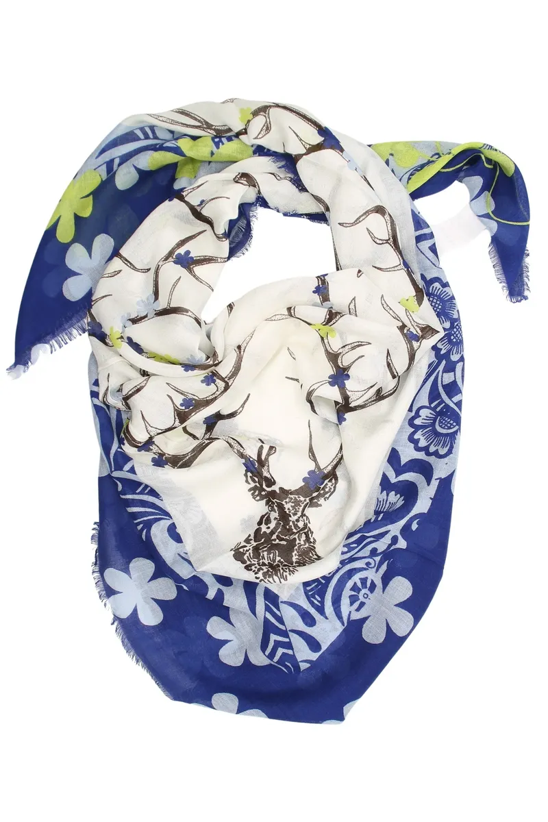 Шарф Allgäu Rebell "Олень" с цветами и большими оленьими рогами, синий
Шарф Allgäu Rebell "Олень" с цветами и большими оленьими рогами, синий