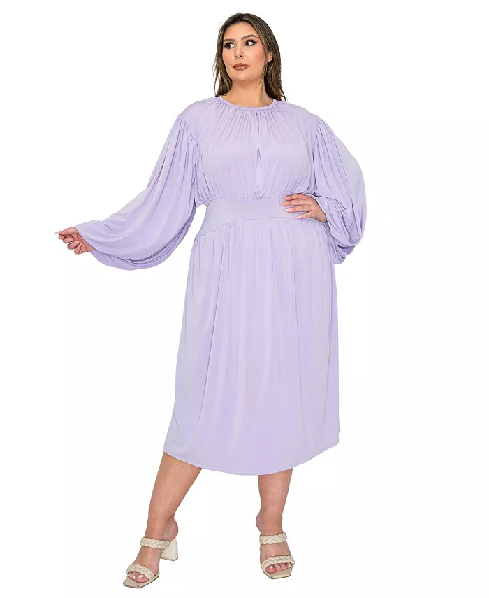 Платье миди Audrey больших размеров с рюшами L I V D, фиолетовый
Платье миди Audrey больших размеров с рюшами L I V D, фиолетовый