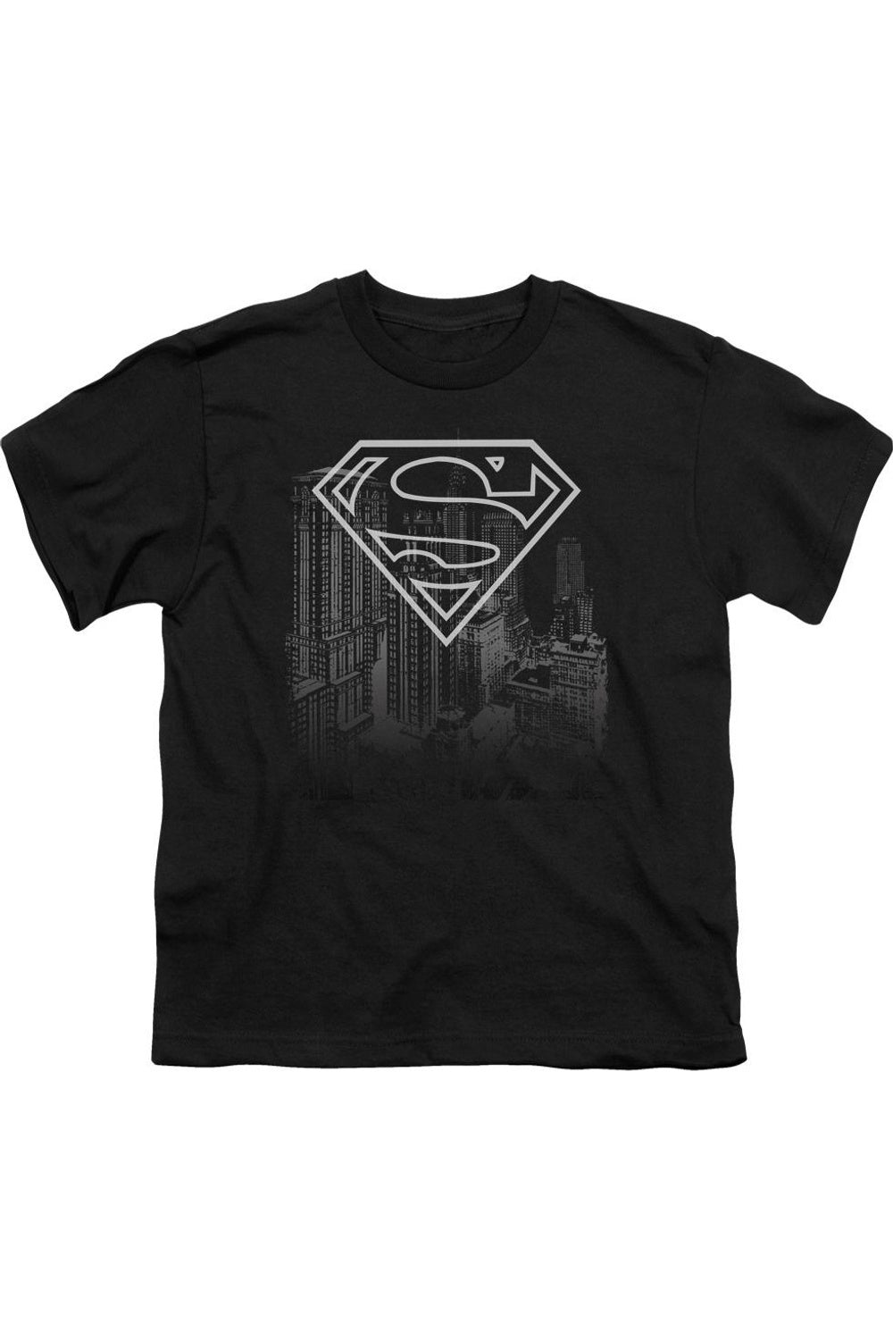 Футболка с принтом Супермена и силуэтом города для детей Gildan, черный
Футболка с принтом Супермена и силуэтом города для детей Gildan, черный