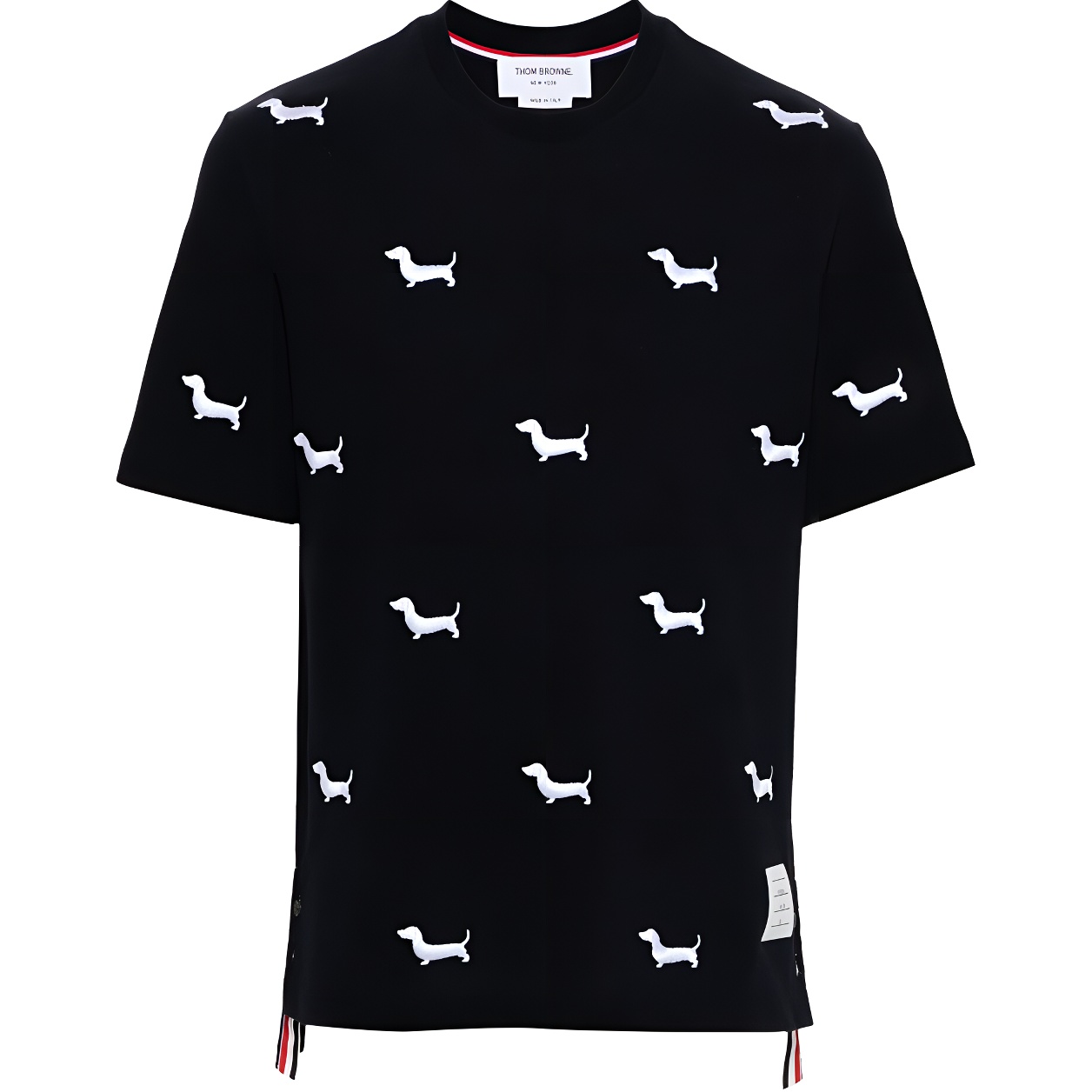 Футболка с вышивкой собаки Crewneck THOM BROWNE, синий
Футболка с вышивкой собаки Crewneck THOM BROWNE, синий