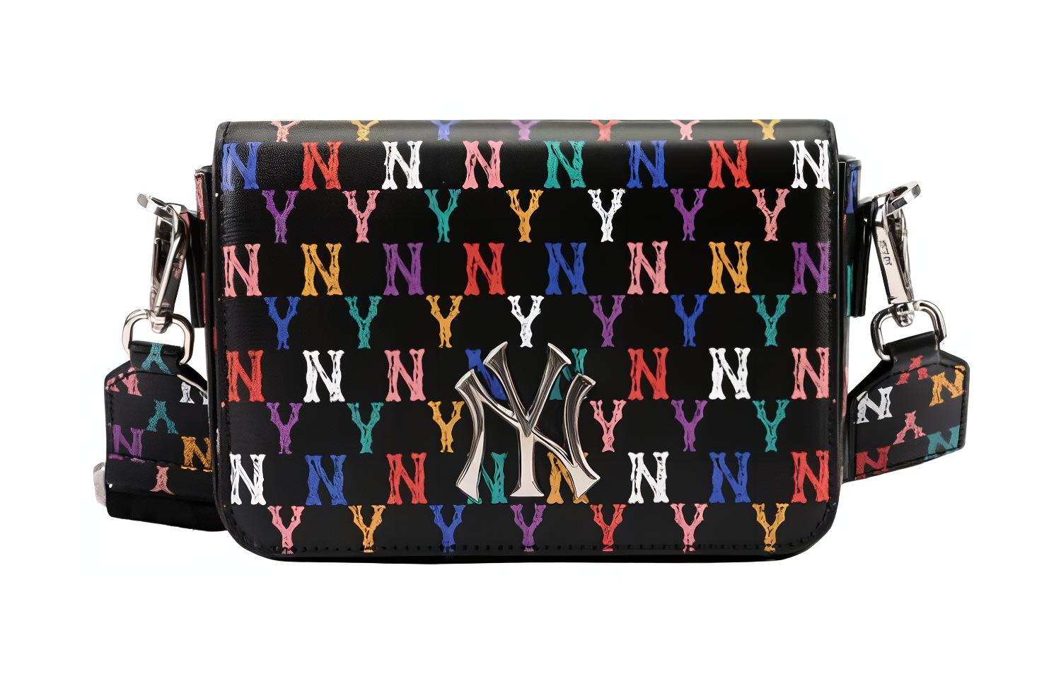 MLB Монограмма Хлопковая сумка через плечо унисекс черная
MLB Монограмма Хлопковая сумка через плечо унисекс черная