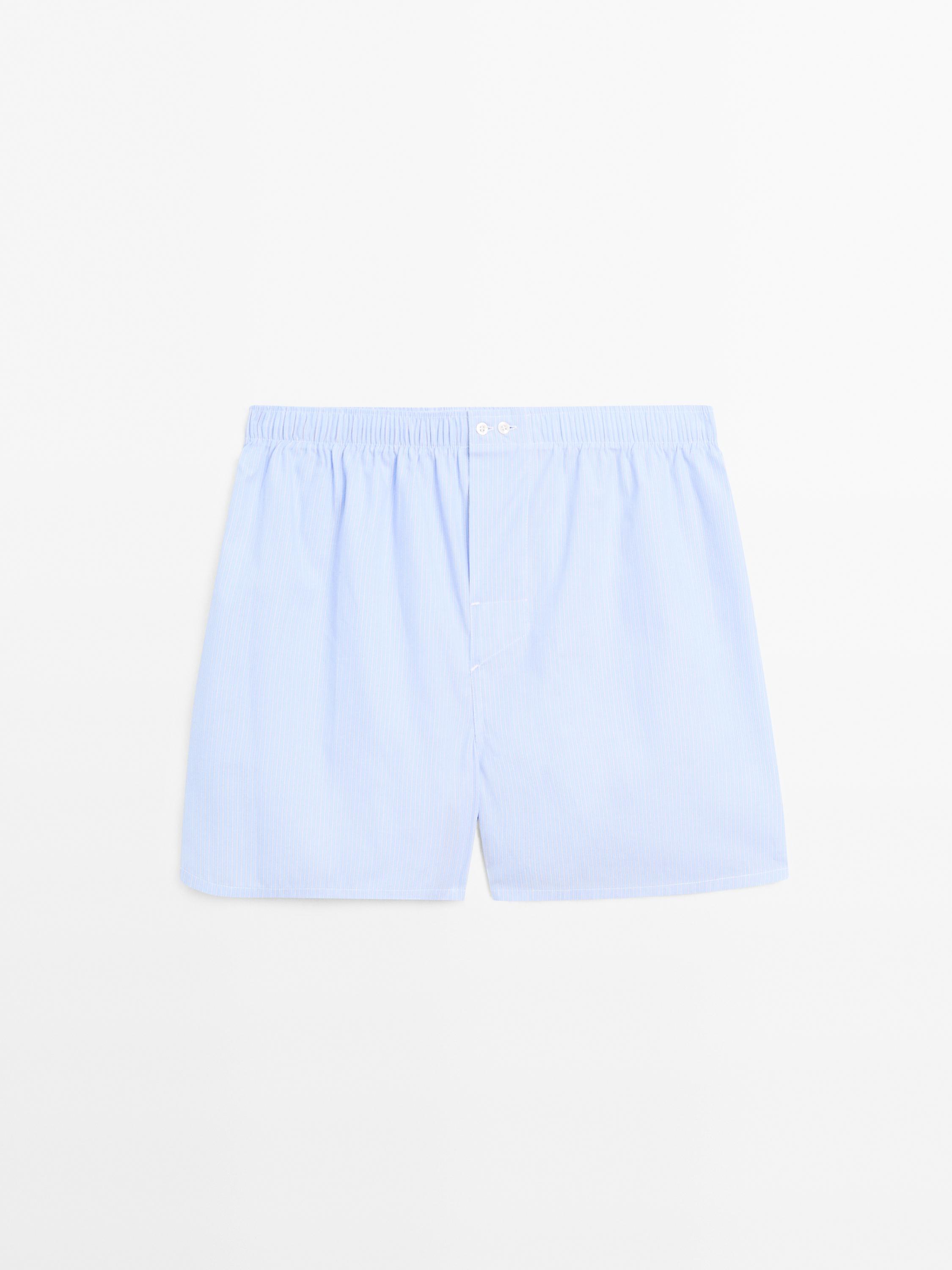 Боксеры с полосатым принтом Massimo Dutti, Sky Blue
Боксеры с полосатым принтом Massimo Dutti, Sky Blue