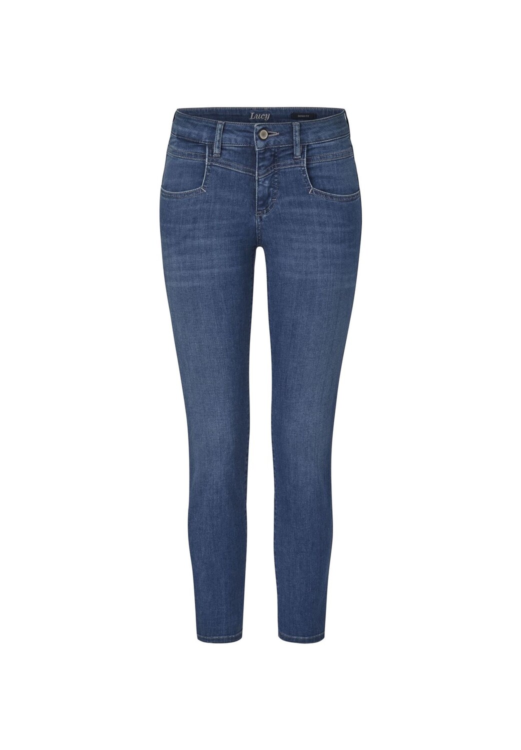 Джинсы скинни с 4 карманами и стрейчем LUCY PADDOCK'S, цвет Mid Blue Used Moustache 
Джинсы скинни с 4 карманами и стрейчем LUCY PADDOCK'S, цвет Mid Blue Used Moustache