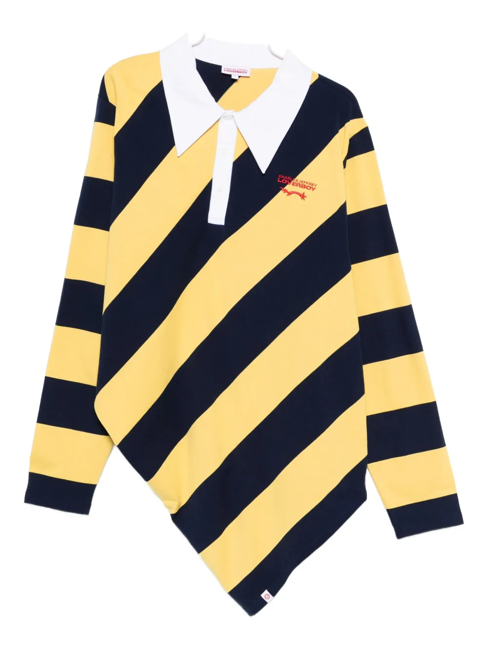 Рубашка поло в диагональную полоску Charles Jeffrey Loverboy, синий
Рубашка поло в диагональную полоску Charles Jeffrey Loverboy, синий