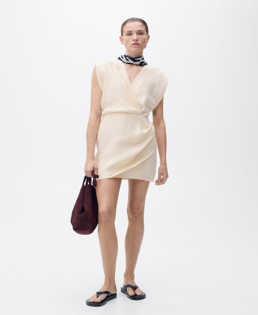 Женское платье-халат из лиоцелла MANGO, Ecru
Женское платье-халат из лиоцелла MANGO, Ecru