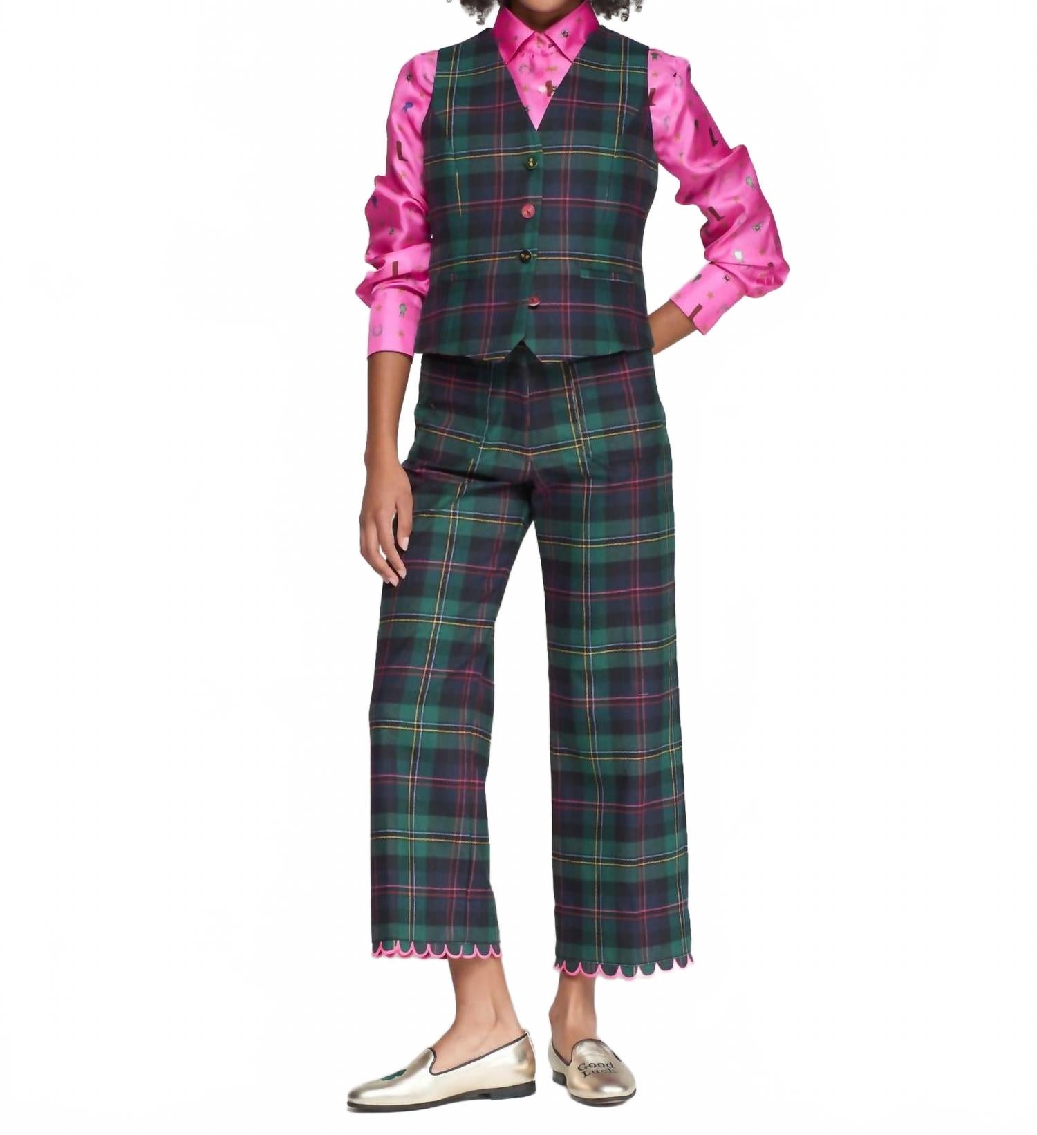 Яркий клетчатый жилет зеленого цвета Vilagallo, зеленый
Яркий клетчатый жилет зеленого цвета Vilagallo, зеленый