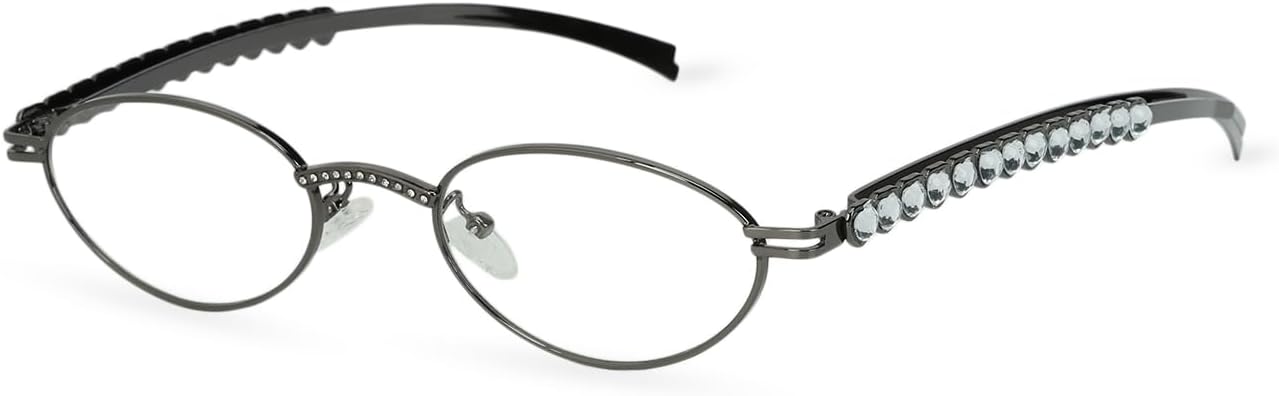 Модные солнцезащитные очки класса люкс с бриллиантовым сердечком и стразами для женщин, винтажные овальные очки, стильный ретро-образ Sumato, Gun Frame With Clear Lens
Модные солнцезащитные очки класса люкс с бриллиантовым сердечком и стразами для женщин, винтажные овальные очки, стильный ретро-образ Sumato, Gun Frame With Clear Lens