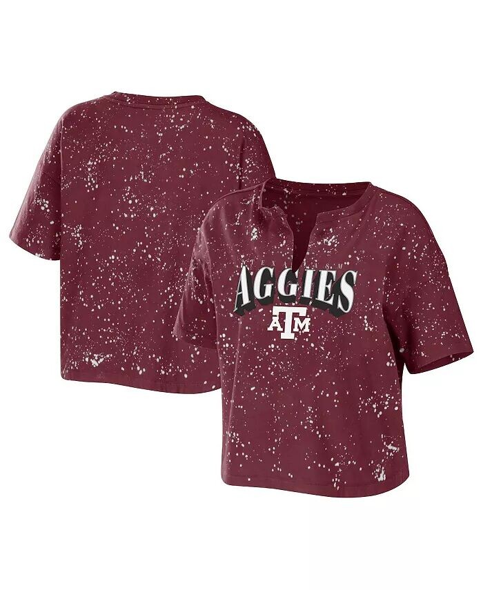 Женская темно-бордовая футболка Texas A&M Aggies Bleach Wash Splatter с укороченным вырезом и вырезом Wear By Erin Andrews
Женская темно-бордовая футболка Texas A&M Aggies Bleach Wash Splatter с укороченным вырезом и вырезом Wear By Erin Andrews