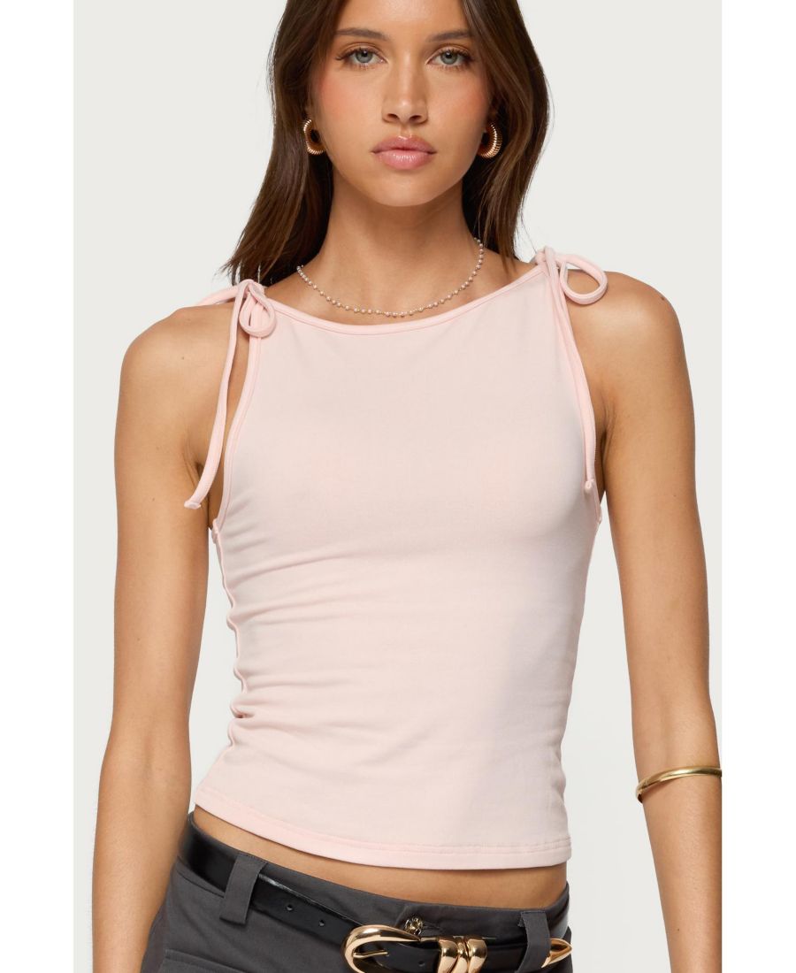 Женская майка Chrissy с завязками Edikted, Light-pink
Женская майка Chrissy с завязками Edikted, Light-pink