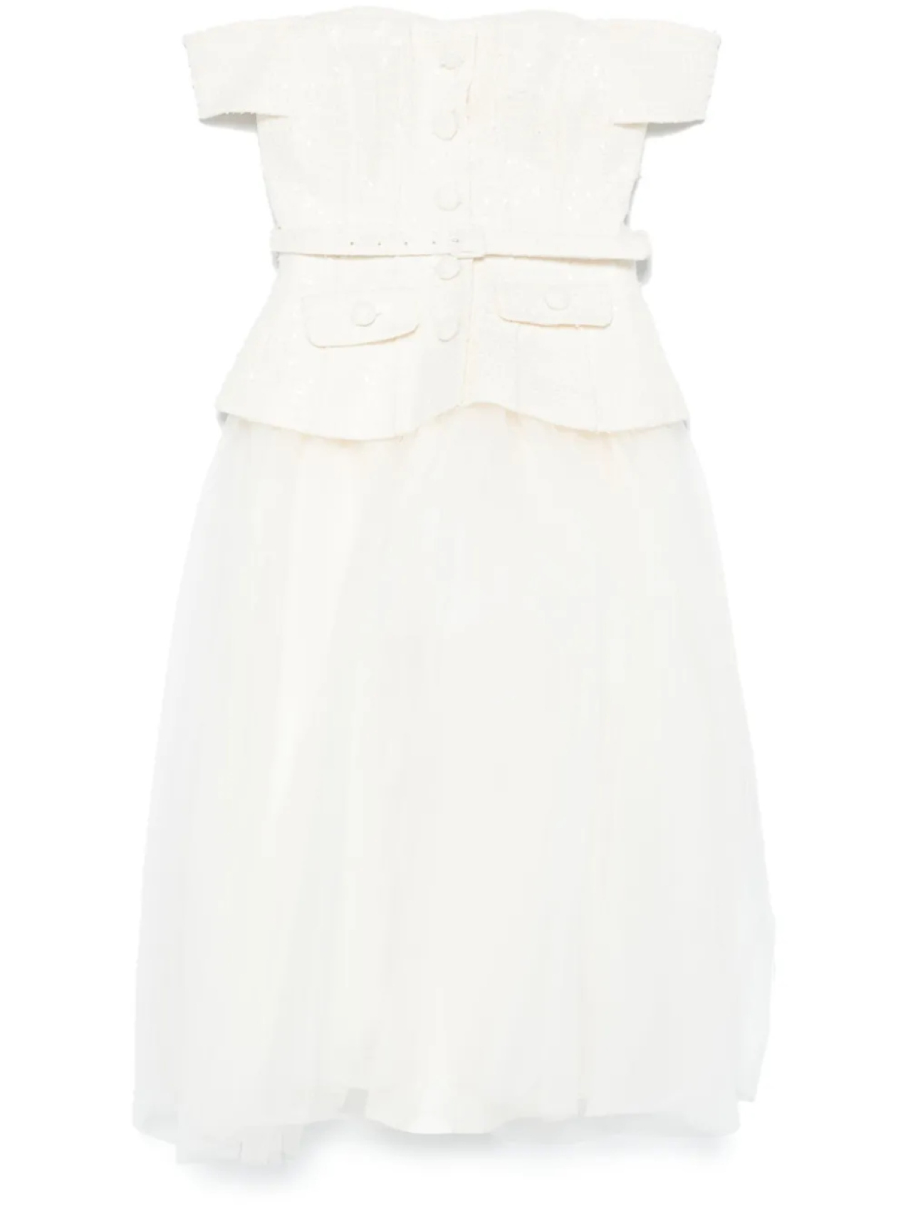 Платье миди из тюля-букле Self-Portrait, нейтральный
Платье миди из тюля-букле Self-Portrait, нейтральный