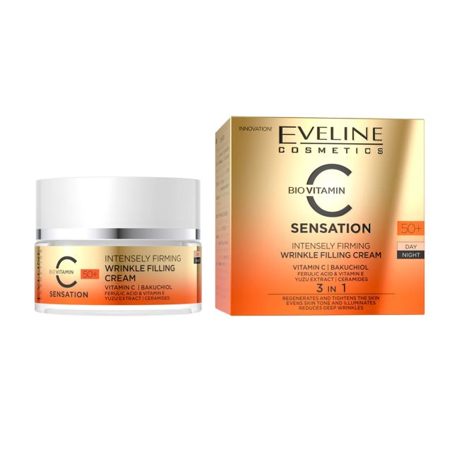 Био витамин С сенсация 50+ дневной и ночной крем для лица Eveline, 50 мл
Био витамин С сенсация 50+ дневной и ночной крем для лица Eveline, 50 мл