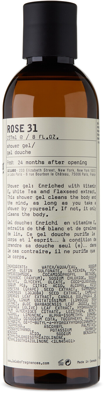 Гель для душа Rose 31, 8 унций Le Labo
Гель для душа Rose 31, 8 унций Le Labo