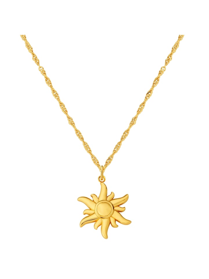 Glanzstücke München Колье в виде солнца из стерлингового серебра с желтым золотом
Glanzstücke München Колье в виде солнца из стерлингового серебра с желтым золотом