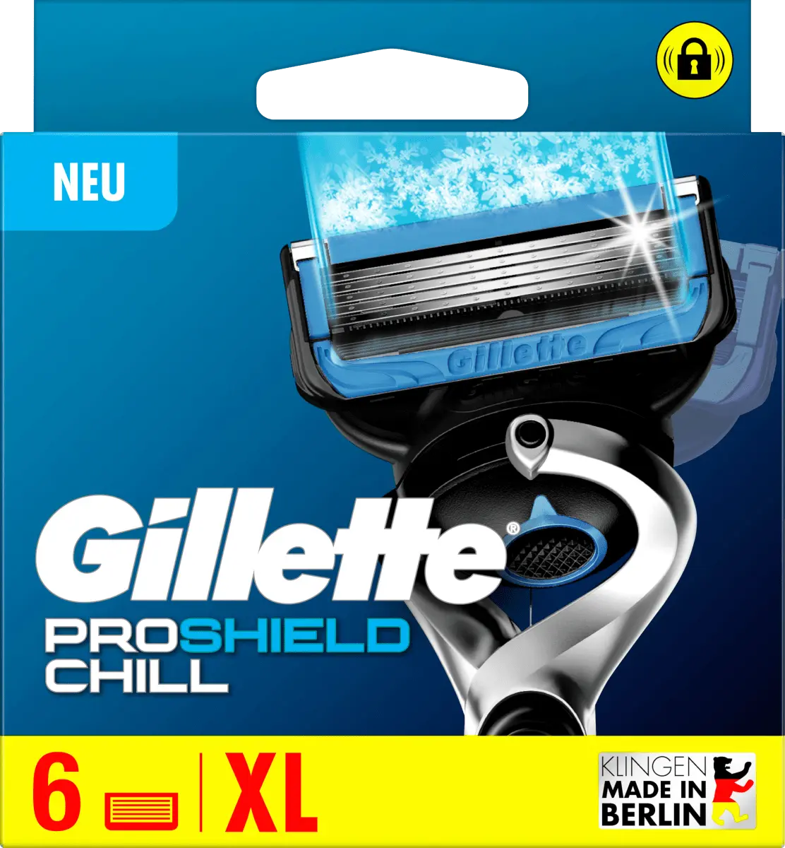 Лезвия для бритвы ProShield Chill 6 шт. Gillette
Лезвия для бритвы ProShield Chill 6 шт. Gillette