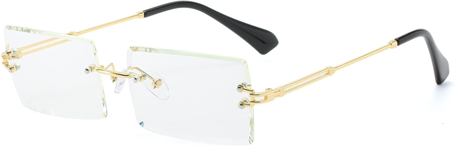 Солнцезащитные очки LASPOR в стиле ретро, без оправы, прямоугольной формы, для женщин и мужчин, с тонированными линзами, золотистая металлическая оправа, винтажные квадратные очки, Transparent
Солнцезащитные очки LASPOR в стиле ретро, без оправы, прямоугольной формы, для женщин и мужчин, с тонированными линзами, золотистая металлическая оправа, винтажные квадратные очки, Transparent