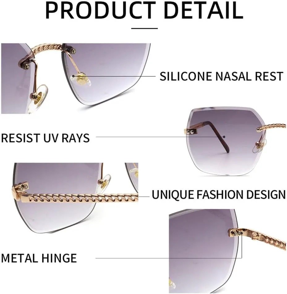 Солнцезащитные очки UV400 для мужчин и женщин | Без оправы, металлические петли, яркий цвет | Для вождения и занятий спортом на открытом воздухе generic, Champane
Солнцезащитные очки UV400 для мужчин и женщин | Без оправы, металлические петли, яркий цвет | Для вождения и занятий спортом на открытом воздухе generic, Champane