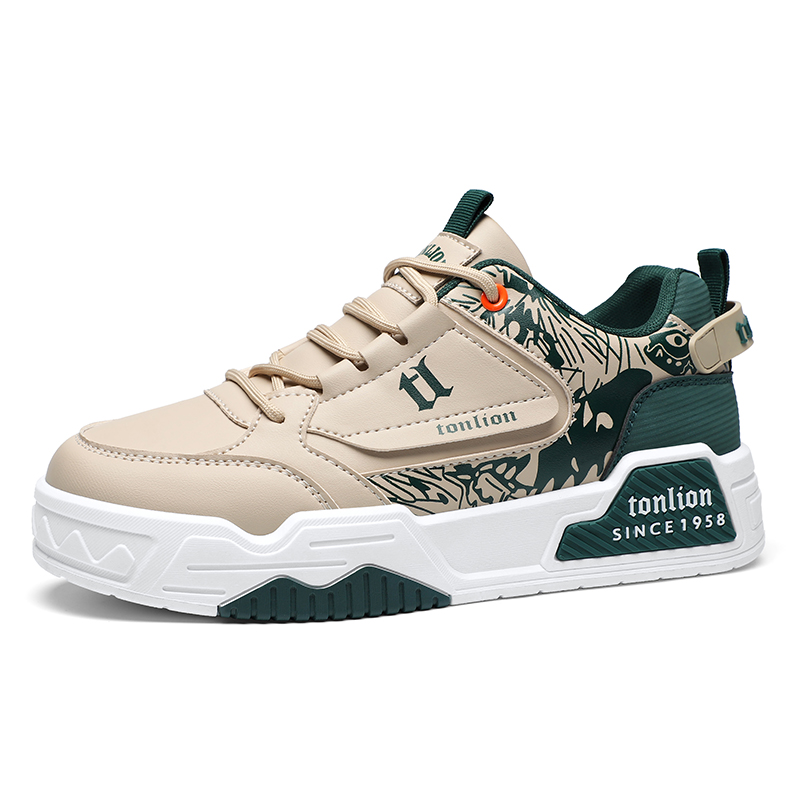 Легкие и дышащие низкие скейтерские кроссовки мужские Tonlion, бежевый
Легкие и дышащие низкие скейтерские кроссовки мужские Tonlion, бежевый