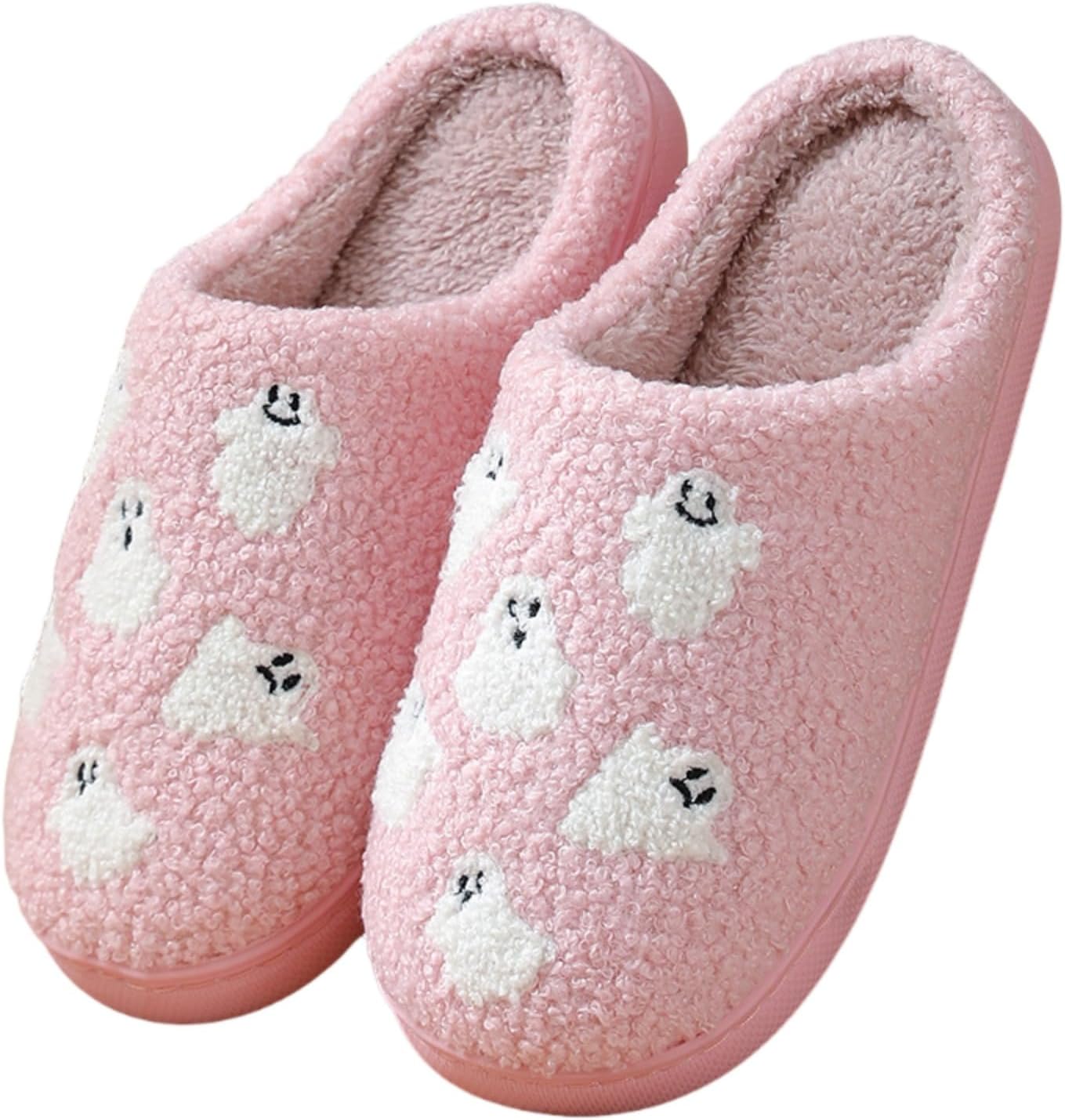 Тапочки FAYUEKEY с изображением страшных тыкв для женщин и мужчин, домашние тапочки с эффектом памяти, пушистые, на Хэллоуин, для спальни, розовый
Тапочки FAYUEKEY с изображением страшных тыкв для женщин и мужчин, домашние тапочки с эффектом памяти, пушистые, на Хэллоуин, для спальни, розовый