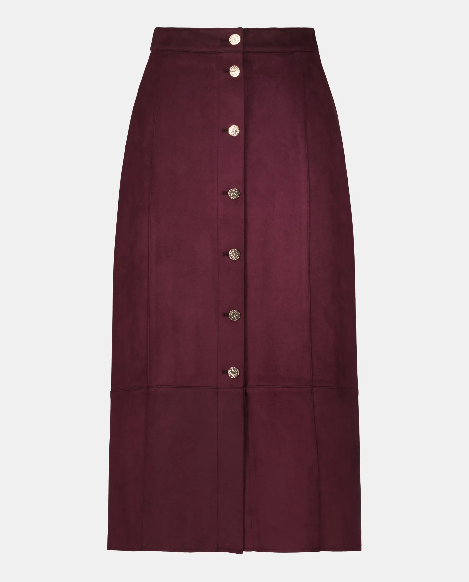 Юбка миди с эффектом замши Easy Wear, бордовый 
Юбка миди с эффектом замши Easy Wear, бордовый