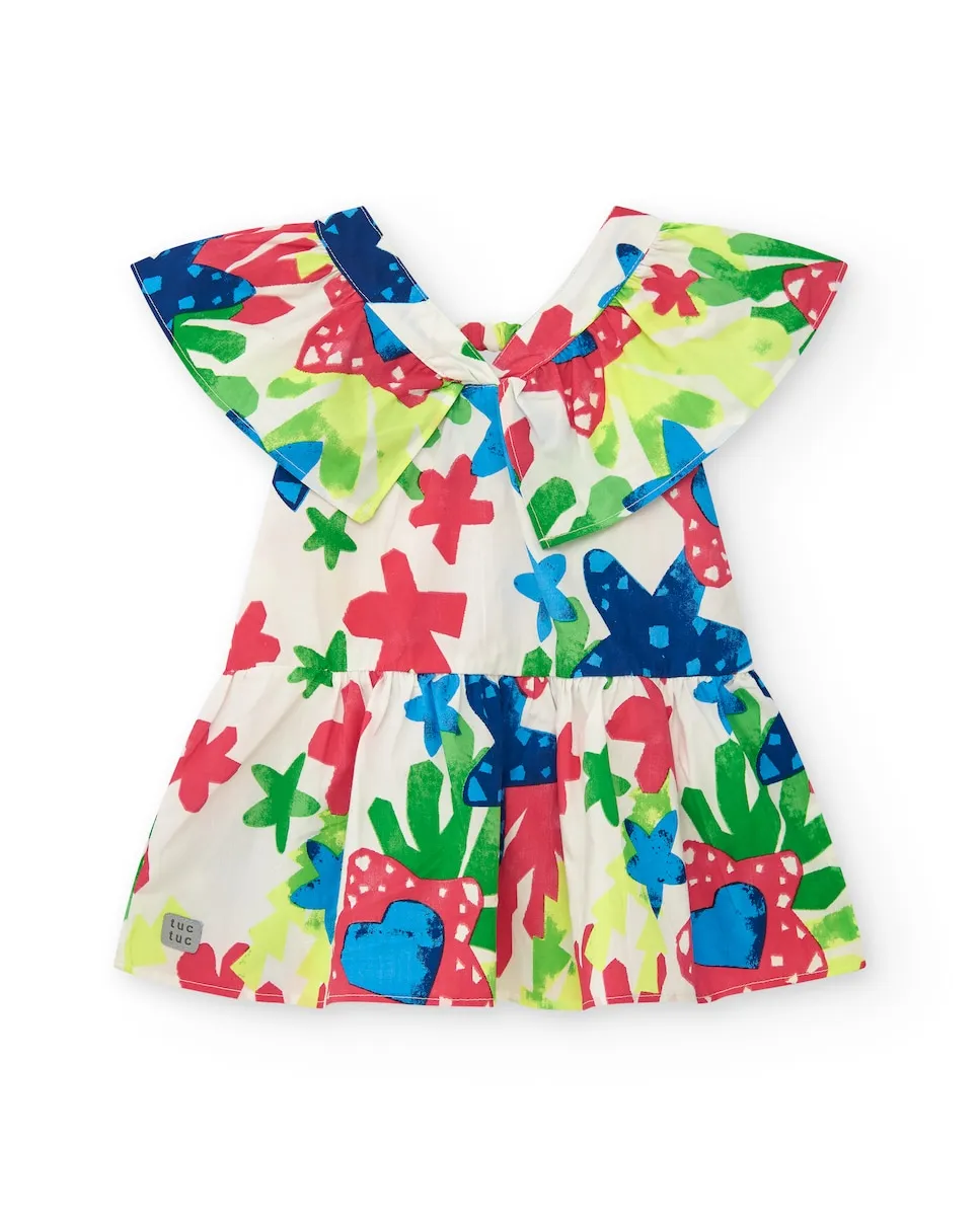 Платье для девочки с принтом и рюшами Tuc tuc, многоцветный
Платье для девочки с принтом и рюшами Tuc tuc, многоцветный