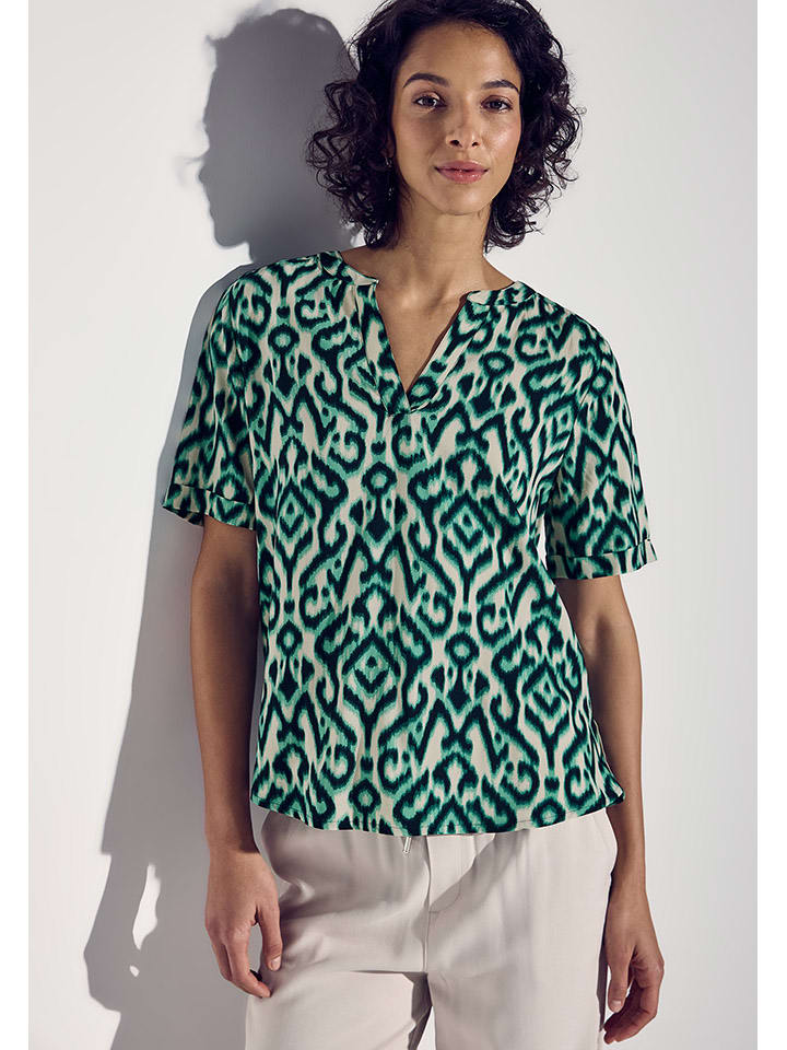 Блузка Street One, цвет beige/grün 
Блузка Street One, цвет beige/grün