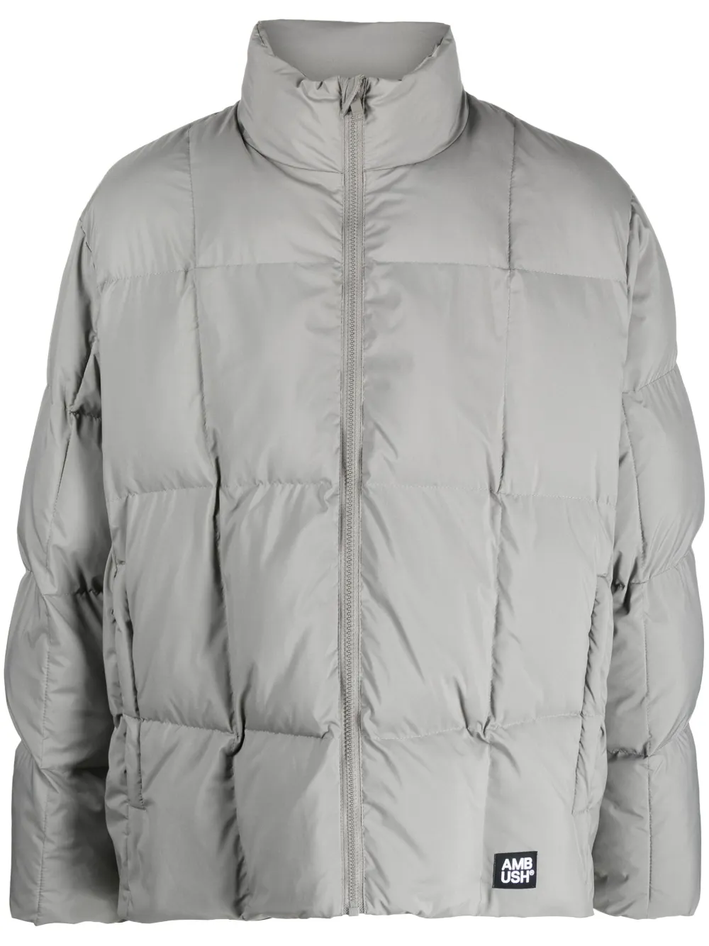 Стеганая куртка с логотипом AMBUSH, серый 
Стеганая куртка с логотипом AMBUSH, серый