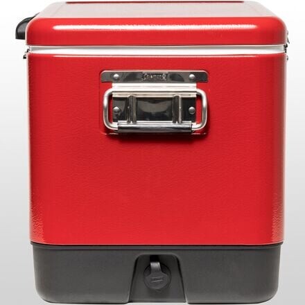 Винтажный холодильник со стальным ремнем - 54 кварты Coleman, красный
Винтажный холодильник со стальным ремнем - 54 кварты Coleman, красный